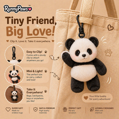 RunnyPaws™ Running Plushies Schlüsselanhänger