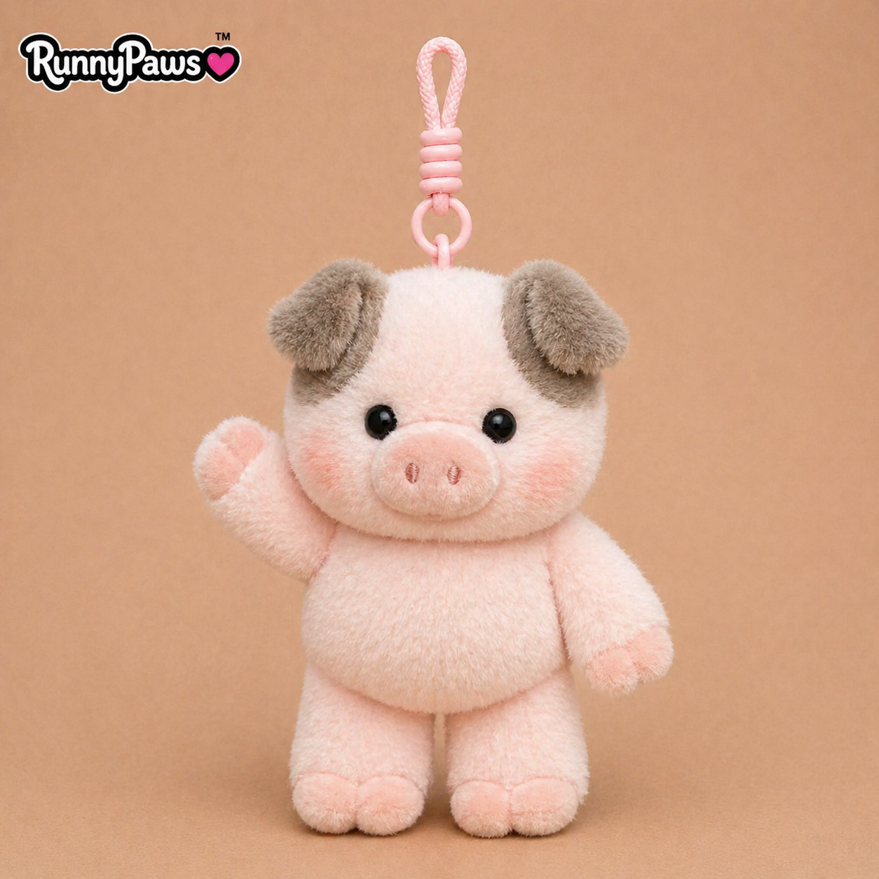 RunnyPaws™ Running Plushies Schlüsselanhänger